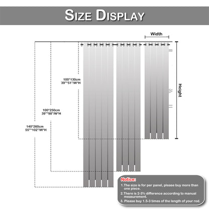 Rideaux transparents à feuilles, 1 panneau, marron, 100*130cm/100*250cm/140*260cm