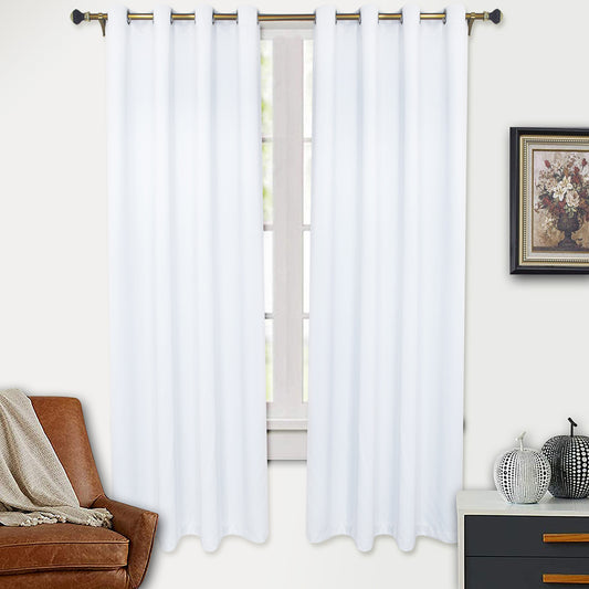 100% Blackout Curtains, 1 Panel, White, 132cm*160cm/132cm*213cm