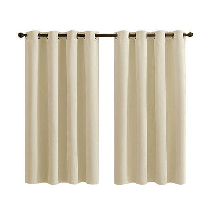 Rideaux d'extérieur 100 % occultants pour terrasse, 1 panneau, beige, 132 x 213 cm/132 x 243 cm/132 x 274 cm