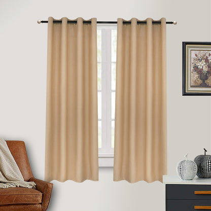 100% Blackout Curtains, 1 Panel, Beige, 132cm*160cm/132cm*213cm