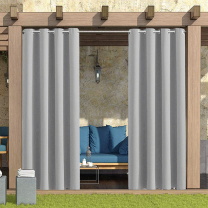 Home Patio Curtain 100% Blackout Outdoor