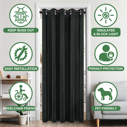 Velvet Door Curtain