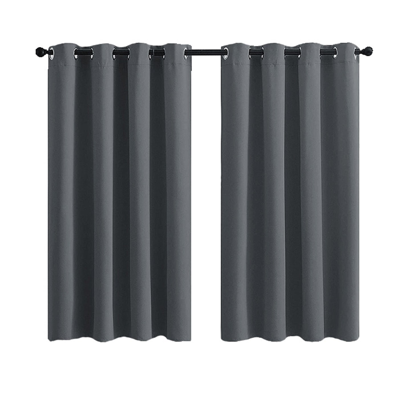 Home Patio 100% Blackout Outdoor Curtains, 1 Panel, Dark Gray, 132x213cm/132x243cm/132x274cm