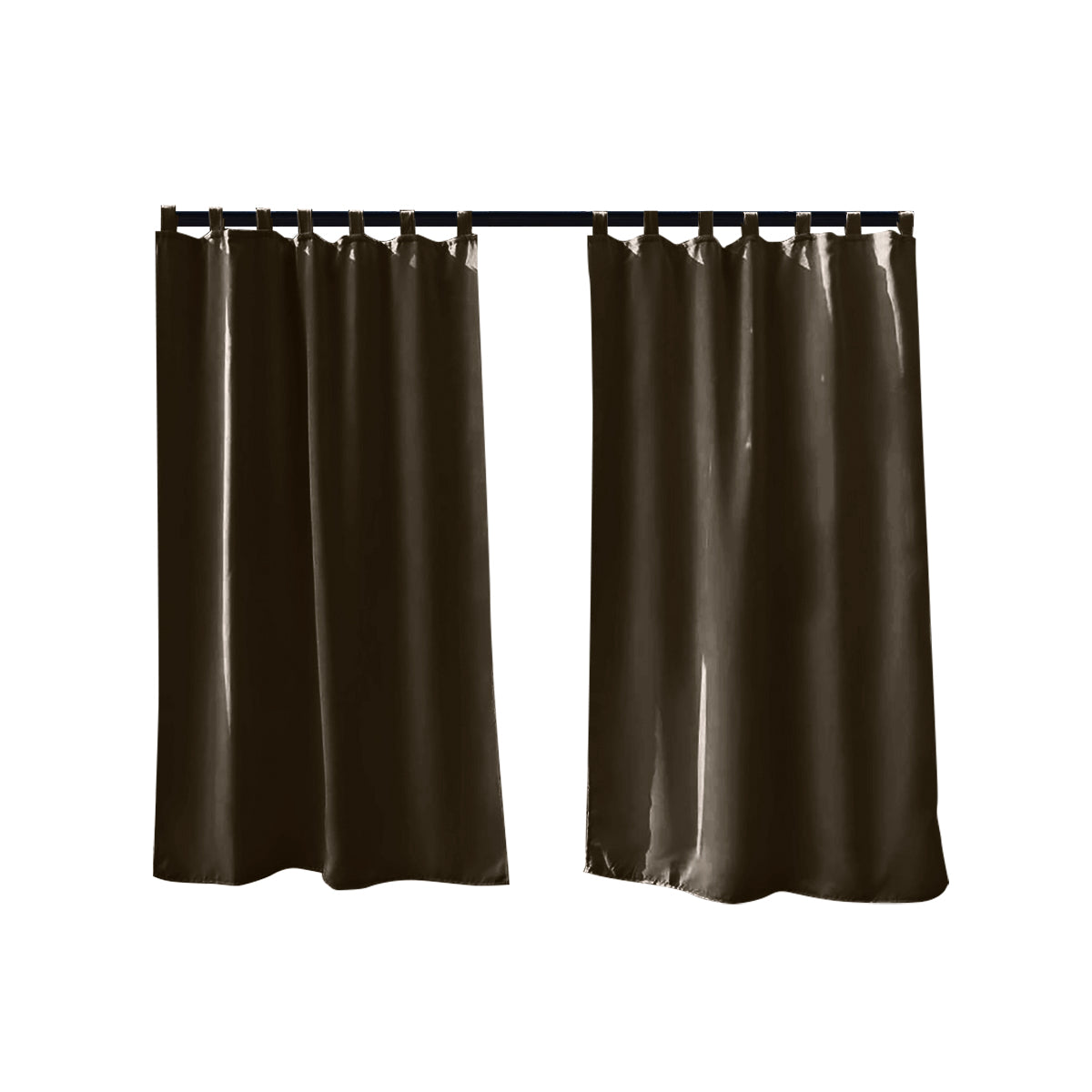 Home Patio 100% Blackout Curtain Outdoor, 1 Panel, Brown, 132x183cm/32x213cm/132x241cm